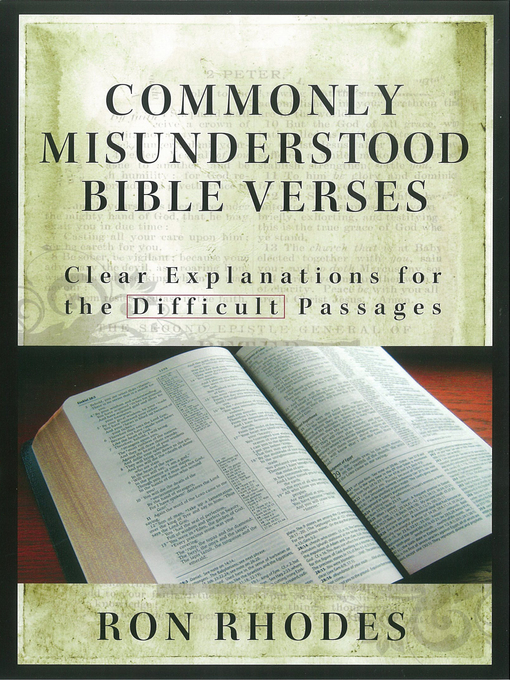 Title details for Commonly Misunderstood Bible Verses by Ron Rhodes - Available